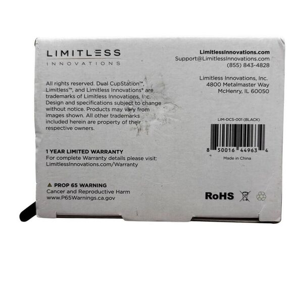 Limitless 2 In 1 Dual‎ Expandable Cup Holder With 360 Degree Rotating Base New - Picture 4 of 6